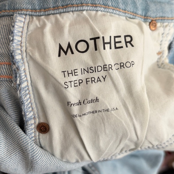 MOTHER Denim - MOTHER Light Blue Insider Crop Jeans